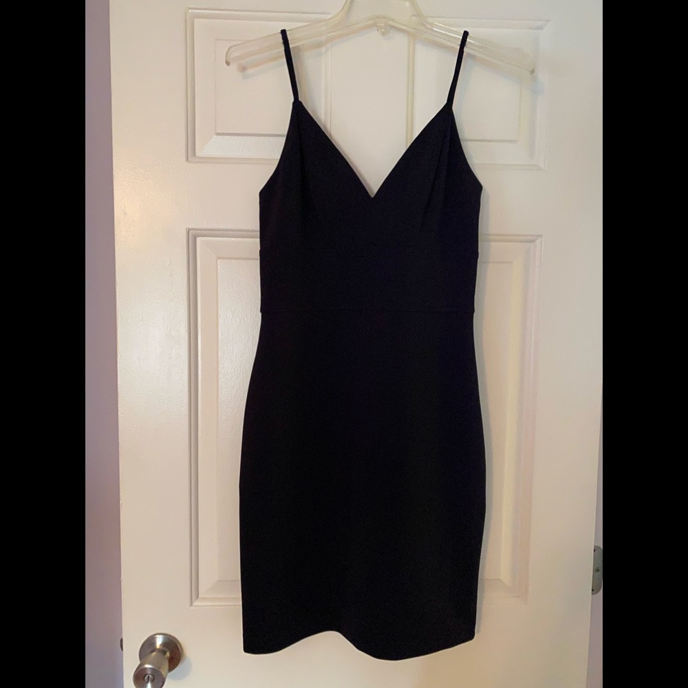 NWOT Express black bodycon dress.